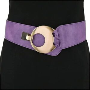 New Woman Adjustable Polyurethane Wide Waist Belt